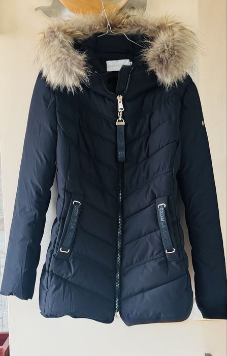 Бутикови Зимни Якета с Богата Яка Естествен Косъм от Лисица, Нови