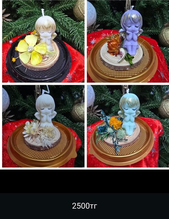 Свечи ручной работы ангелочек