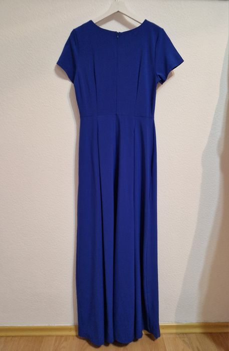 Вечернее синее женское платье