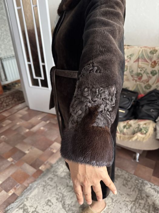 Мутон с норковым воротничком