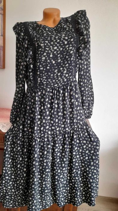 Rochie lungă Fit & flares Yesica – romantică, retro, lejeră