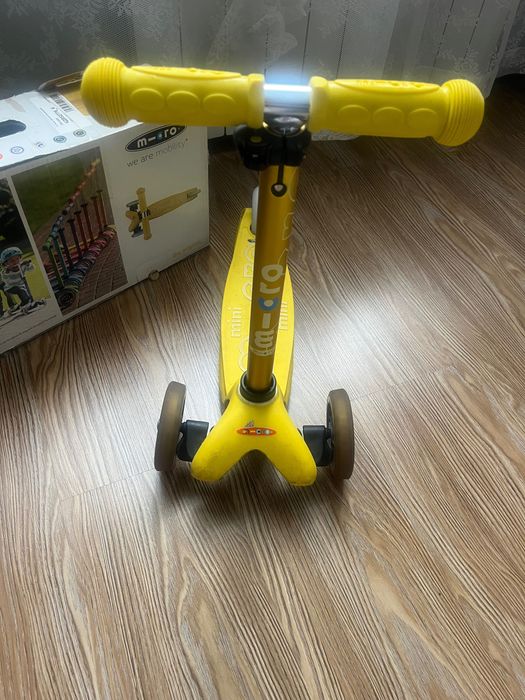 Самокат mini micro deluxe, желтый