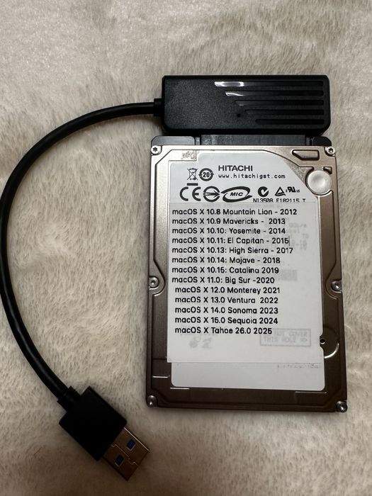 HDD Extern install Mac OS 13 in 1 Apple Macbook Air , Pro iMac USB 3.0