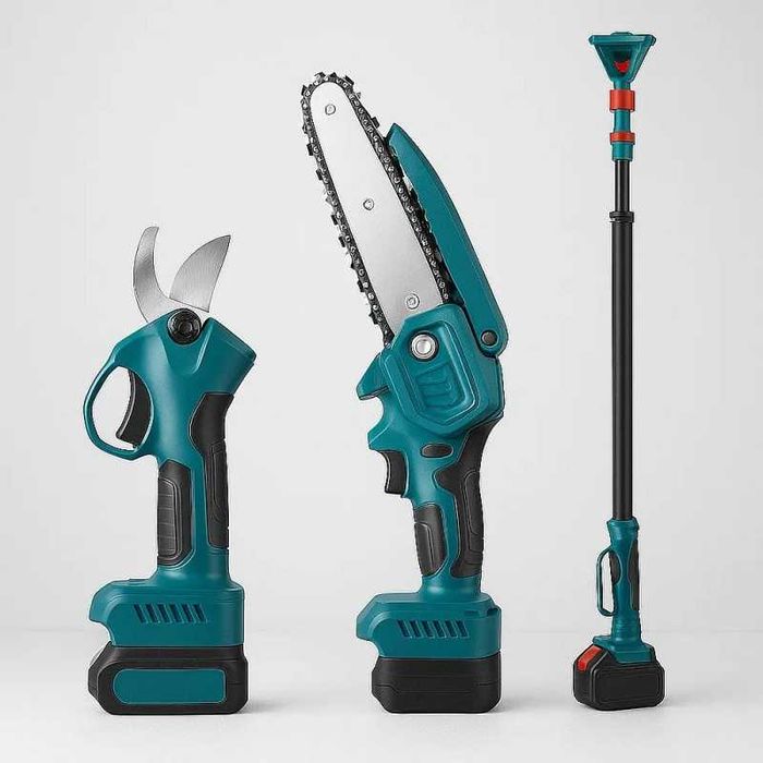 3в1 акумулаторна резачка, ножица и телескопичен прът 36v