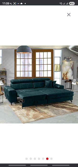 Холна гарнитура с лежанка