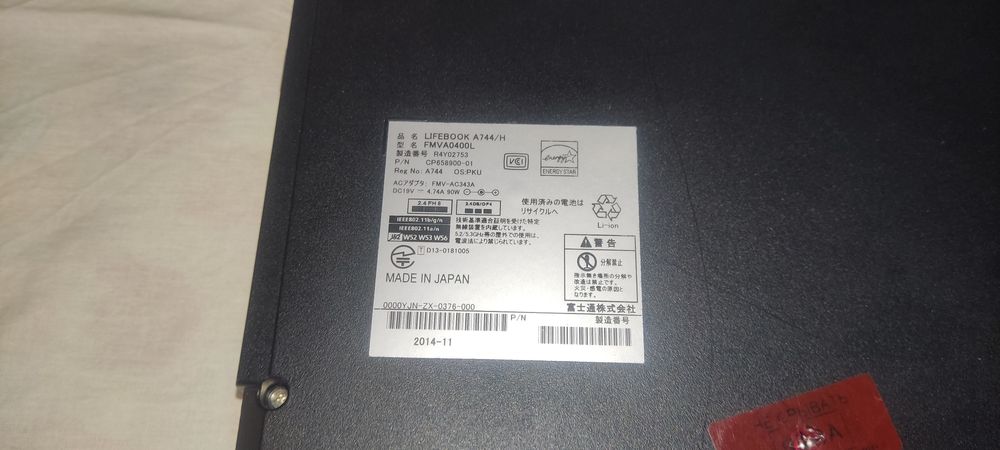 Ноутбук Fujitsu A744