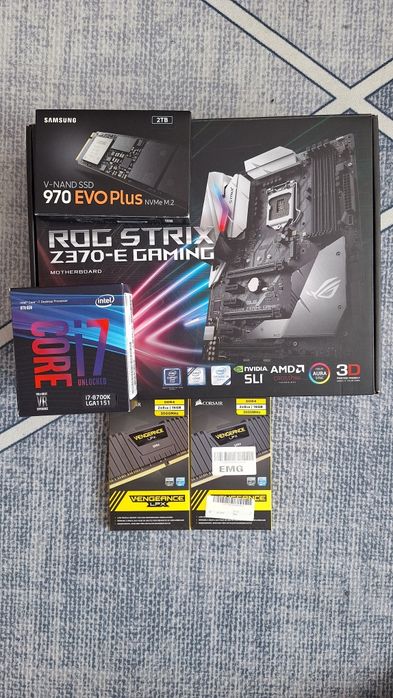 Kit Gaming I7 8700k  PCB  RAM SSD