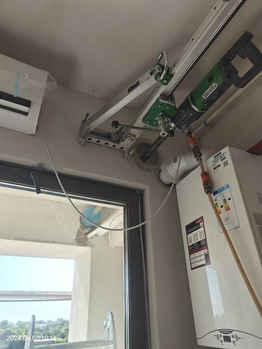 Gaura HOTA Centrala Carota Ventilatie Clima Cos Semineu Taiere beton