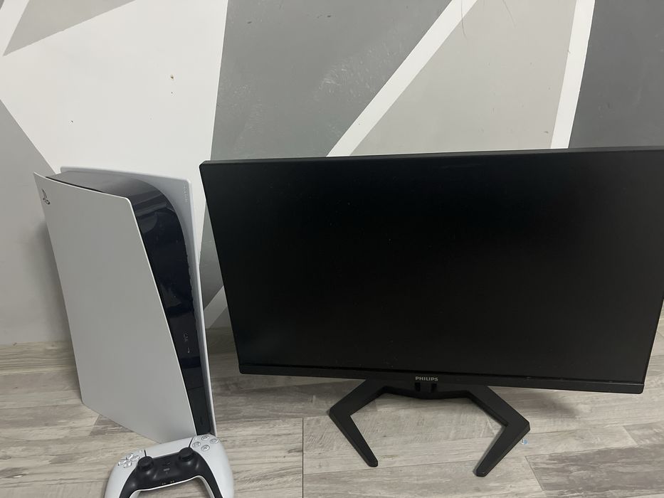 ps5 slim digital edition+ monitor philips 165hz