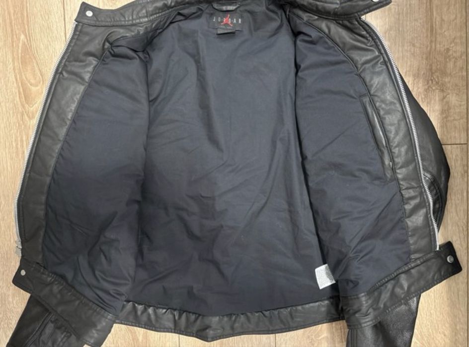 Jordan x Travis Scott Cactus Jack Leather Jacket – Black