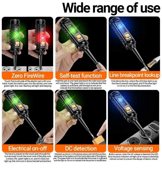 Многофункционална електрическа отвертка тестер за напрежение