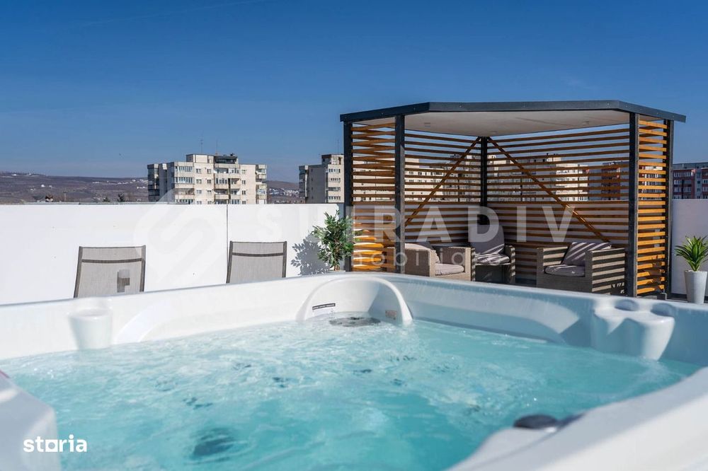 Penthouse de lux cu terasa de 150 mp, jacuzzi incalzit- Intre Lacuri