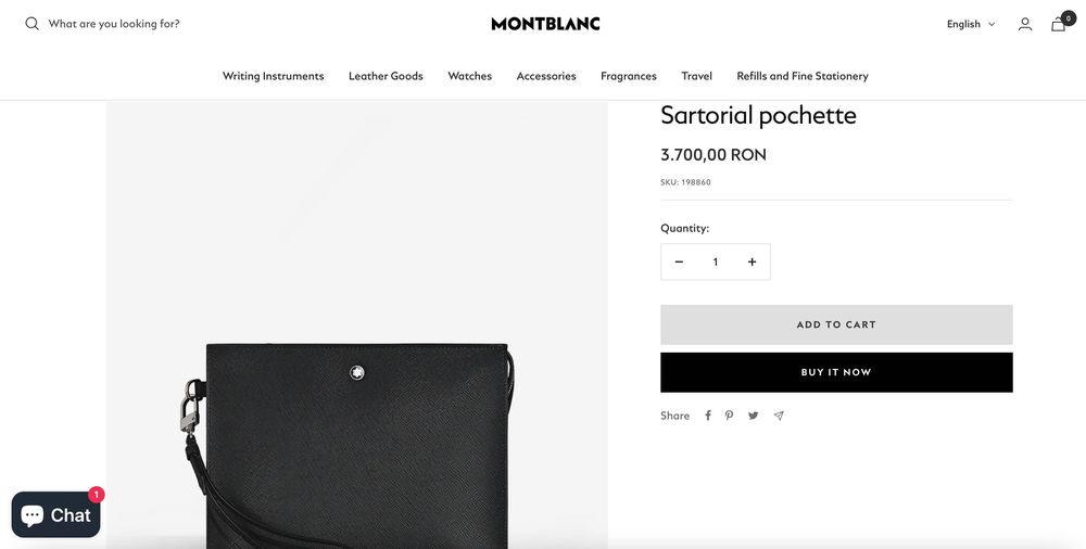 Montblanc Sartorial pochette black