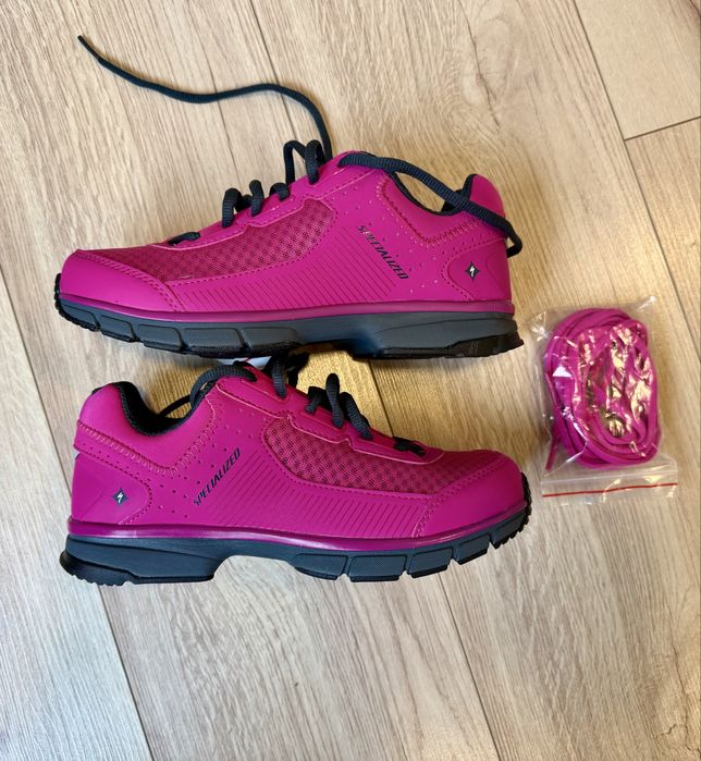 Дамски Specialized  MTB обувки 37 SPD женски детски розови колоездене