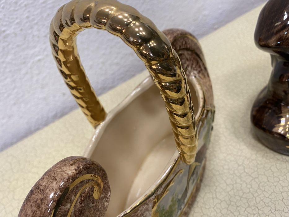 Троен сет от порцелан белгийско производство