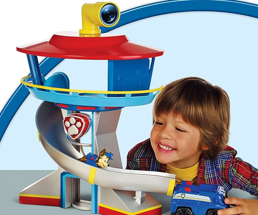 Наблюдателна кула на Пес патрул с 2 превозни средства светлина и звук