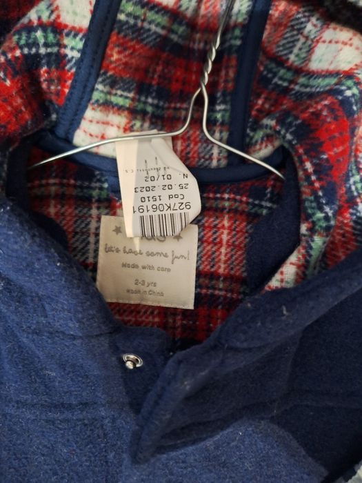 Outfit băiat 2-3 ani, jachetă stofă M&S, jeans Mayoral, cămașă Obaibi