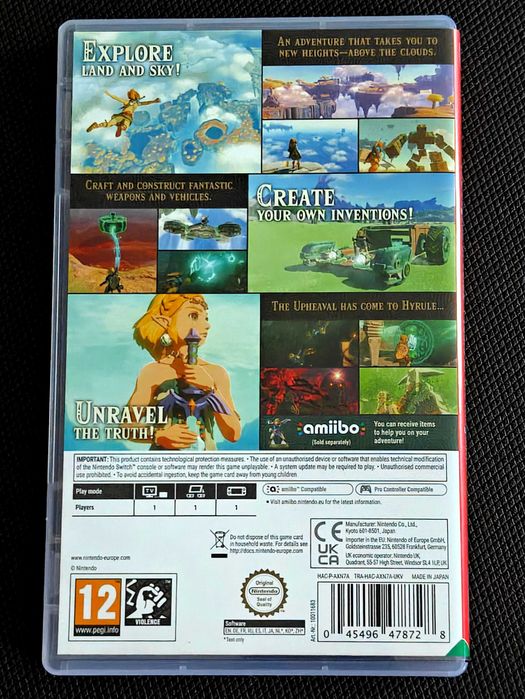 Zelda Breath of the Wild | Tears of the Kingdom | Monster Hunter GU [Nintendo Switch]