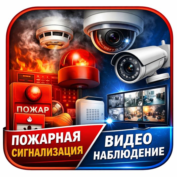 Пожарная сигнализация и видеонаблюдения
