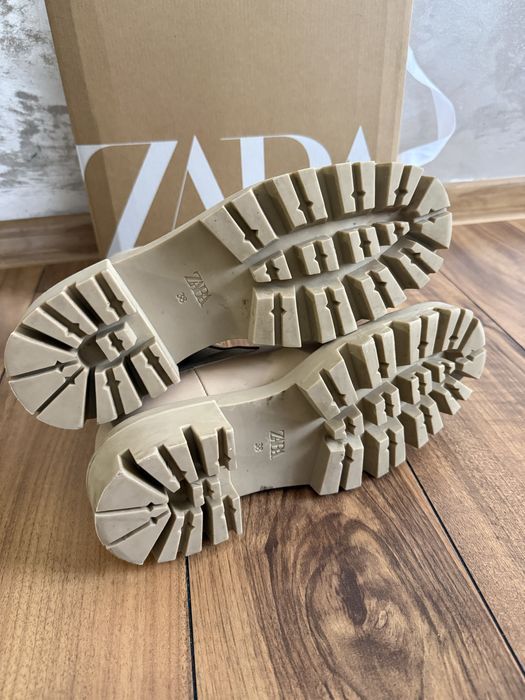 Кожени ботуши ZARA - Chelsea