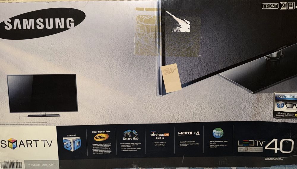 Televizor 3D Samsung  Full HD 101 cm Wireless + Suport Perete Hama