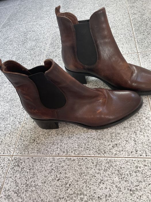 Дамски боти кафяви