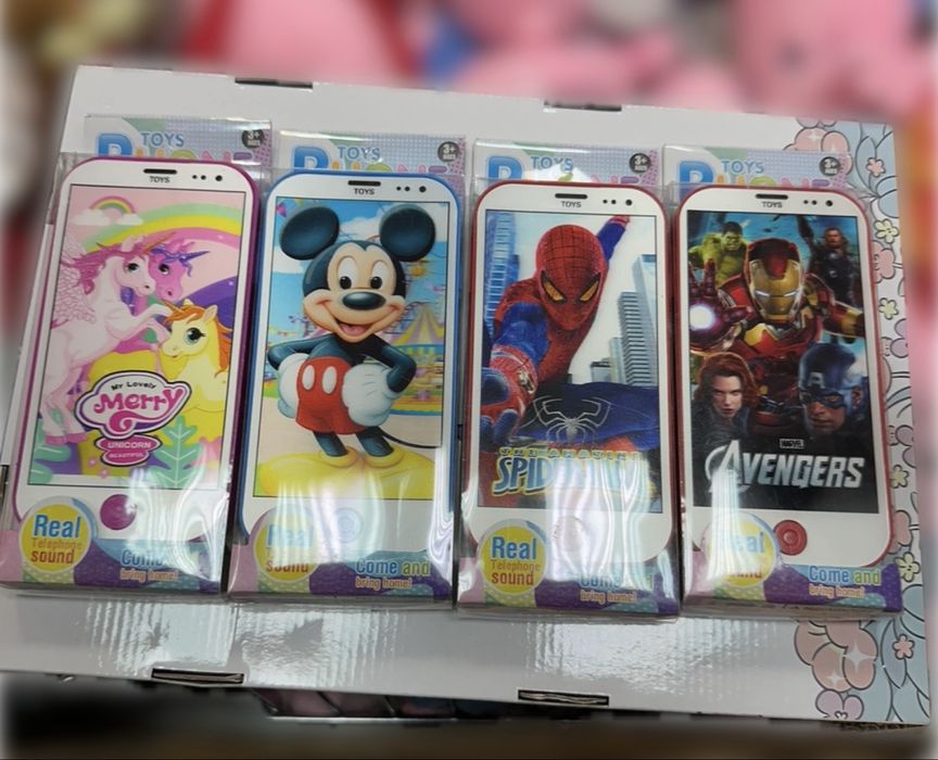 Детски телефон Спайдърмен/Мики Маус/Avengers/My Little Pony