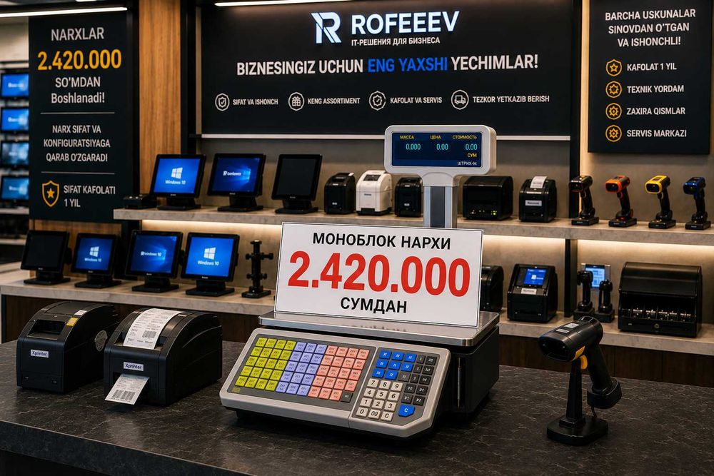 Моноблок Kassa Aparat POS Monoblok Манаблок Сенсор Экран Manablok POS