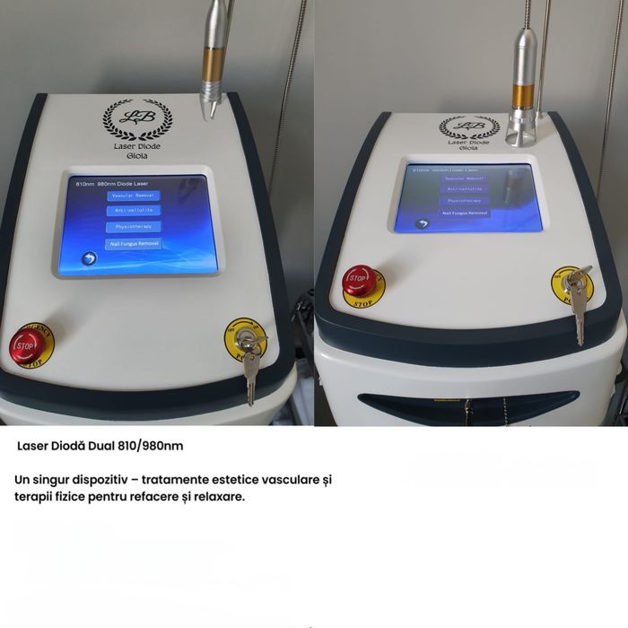 Aparat profesional Laser Dioda Dual 810/980nm