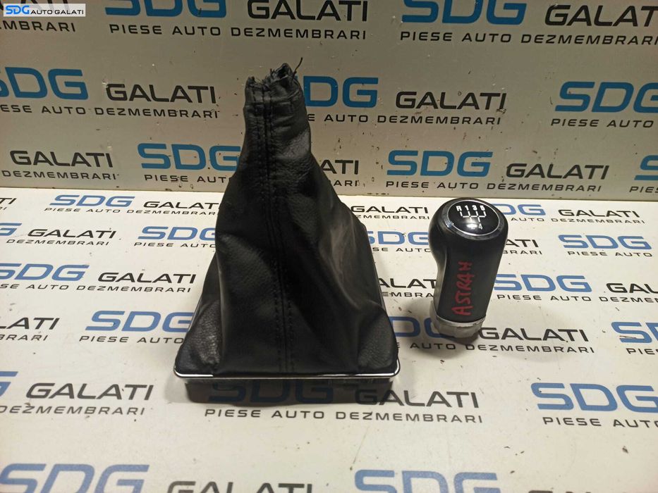 Nuca cu Manson Piele Maneta Schimbator Viteze Opel Astra H 2004 - 2010 [L0621]