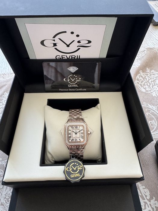 Ceas de dama Givril cu cuart elvetian cu diamant