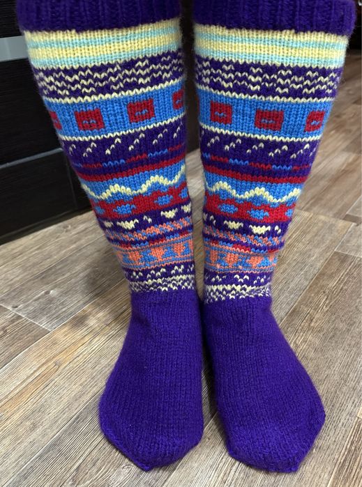 Гольфы ручного вязания