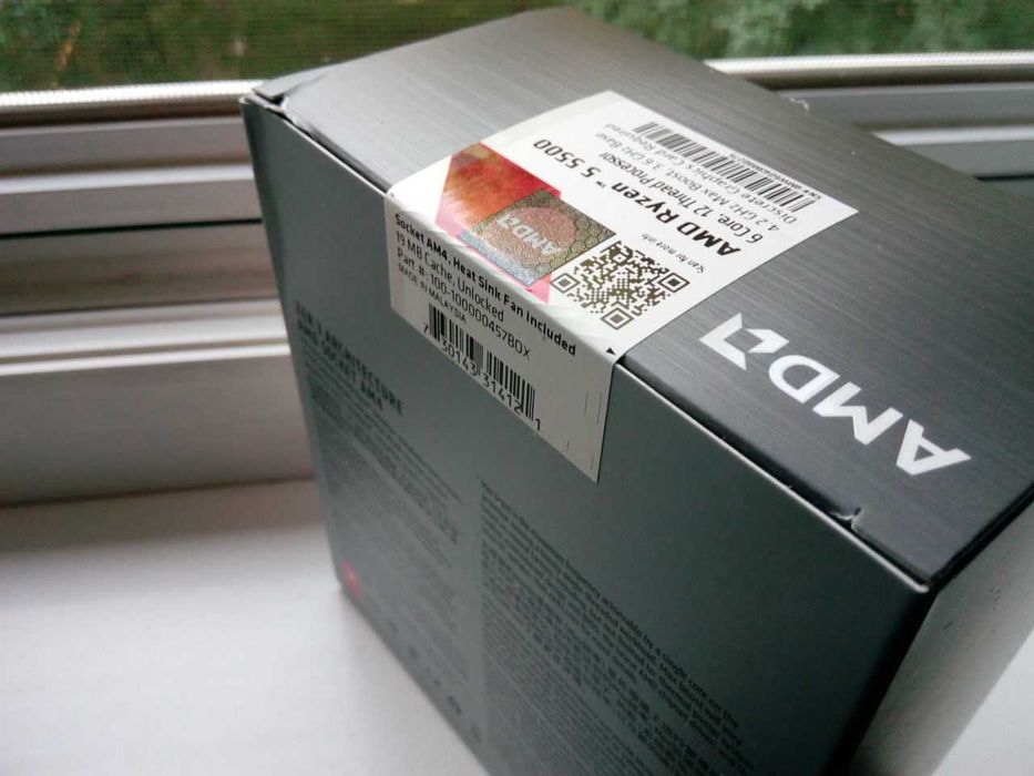 AMD Ryzen 5 5500 Новый запечатанный (BOX версия)