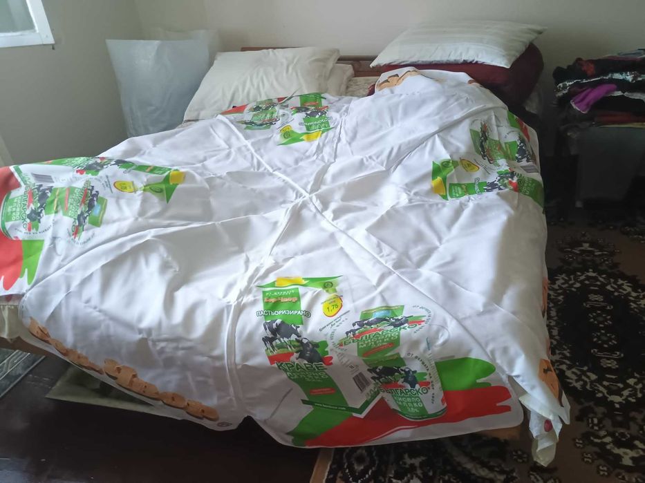 Чисто Ново Платнище за Кръгъл Чадър с диам 1.80 /Стойка за Голям Чадър