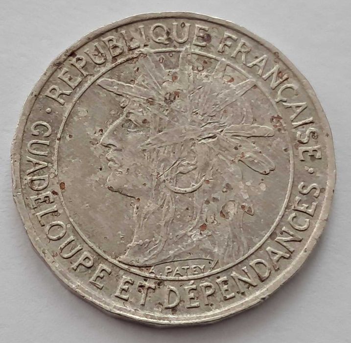 Guadelupa , 1 Francs 1921