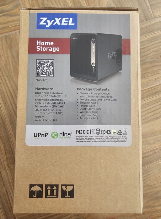 Мрежов сторидж (NAS) Zyxel NAS326