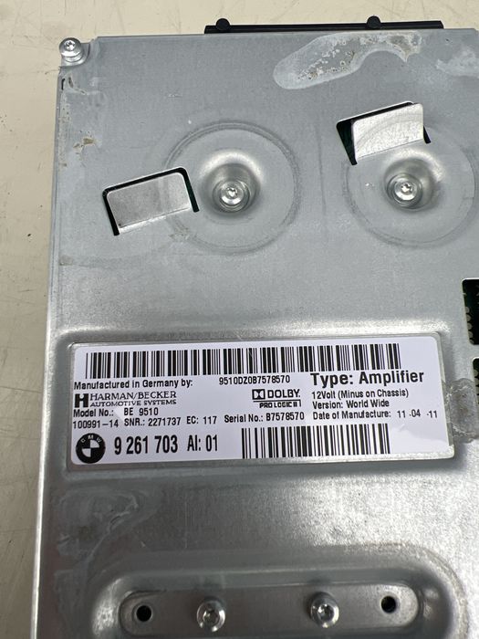 Boxe Subwoofer Statie  Logic 7 Bmw F10 INSTALATIE  ELECTRICA