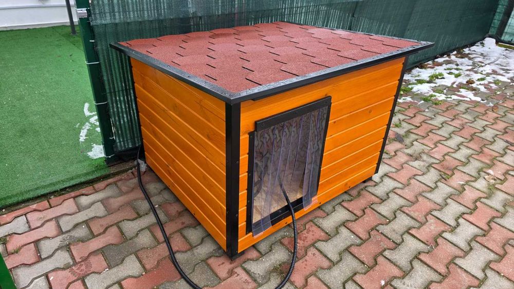 Cușcă Câine, Talie Extra Mare, Izolată Termic, Incalzire WIFI