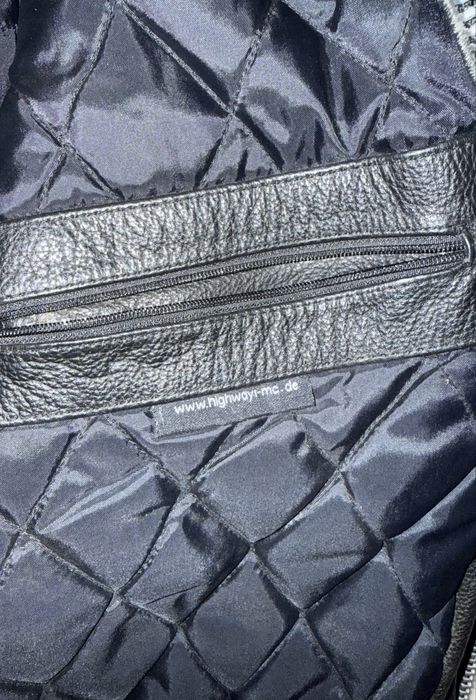 Geacă Moto Piele Highway 1 – Model Clasic Biker / Rock – Mărimea 58