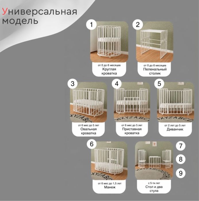 Детская кроватка TOMIX