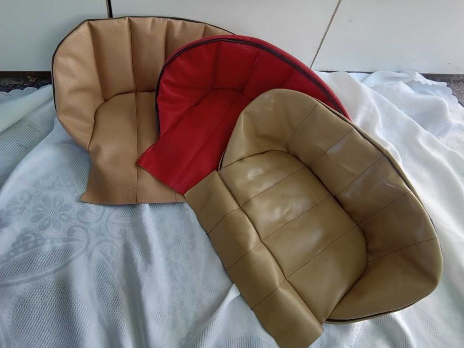 фарчета,седалка,брони,маска.тас,бутонче, стопчета за москвич с педали