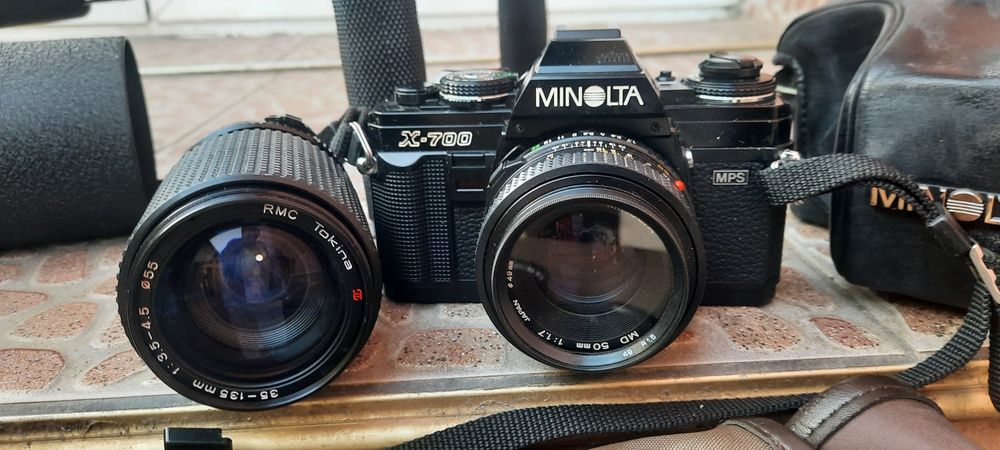 Фотоапарат Minolta x700 2 Обектива 50мм 35-135ммВидеоСтабилизатор Neweer