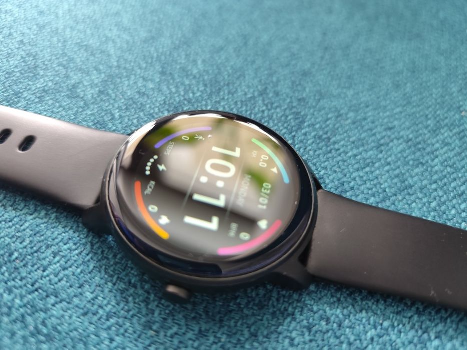 Ceas SmartWatch + Brățară Fitness 2in1 SmartVibe KFIT, 1.3 inch, Black