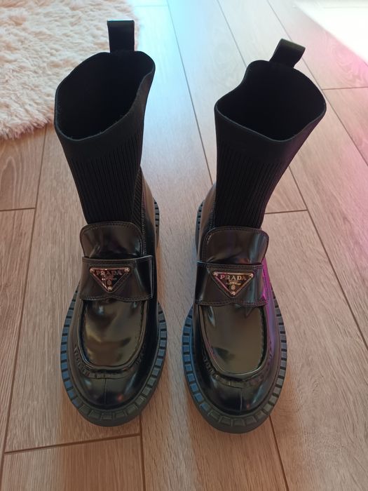 Prada ботуши чорап