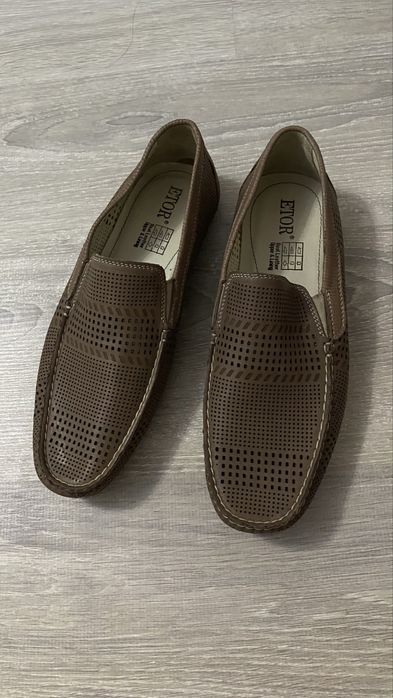 Мокасины Etor кожа размер 43 новые