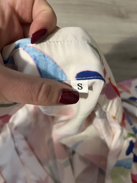 Флорална рокля тип риза