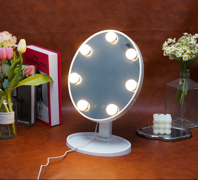 Косметическое зеркало с подсветкой гримерное