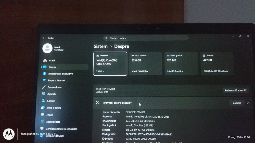 Dell 5450 Ultra I5