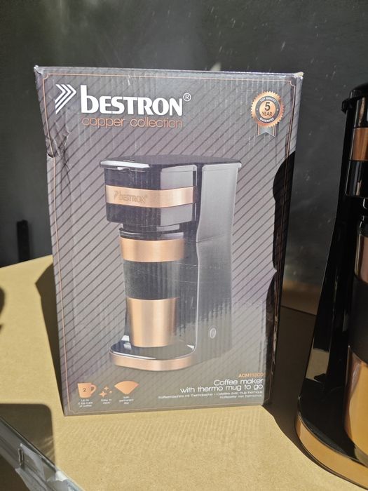 Кафемашина с термо чаша Bestron Copper Collection – КАТО НОВА! В кутия