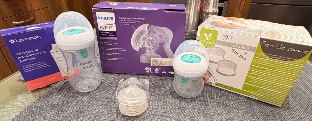 Ръчна помпа за кърма Philips Avent + аксесоари